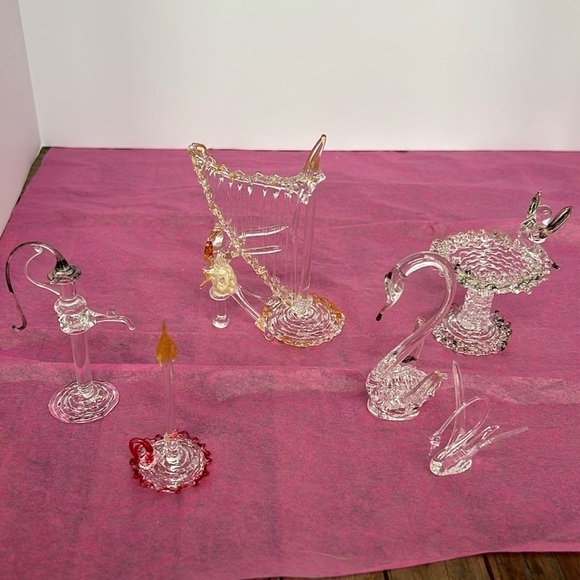 Collection of Miniature Spun Glass Items(6) - Picture 2 of 10